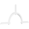 Ekena Millwork Ericson Architectural Grade PVC Gable Bracket, 108"W x 49 1/2"H x 2"D x 4"F, 11/12 Pitch GBP108X50X0204ERI00 - alternate 1
